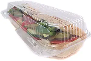 Clear Plastic Hinged Take Out/Sub & Hoagie Container 12