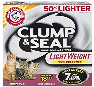 Arm & Hammer Clump & Seal Lightweight Cat Litter, Multi Cat 9 lb