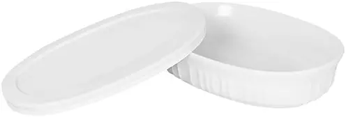 CorningWare French White 15-Ounce Oval Dish