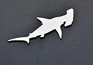 Hammerhead Shark Stainless Metal Car Truck Motorcycle Badge Emblem