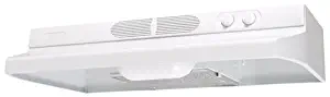 Air King QZ2303 Quiet Zone Under Cabinet Range Hood, 30 Inch Wide, White