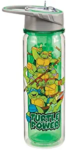 Vandor 38075 Teenage Mutant Ninja Turtles 18 oz Tritan Water Bottle, Multicolor