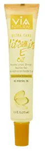 VIA Natural Ultra Care Vitamin E Oil Concentrated Natural Oil 1.5oz - Promotes Longer, Stronger, Healthier Hair, Adds Vitamins and Keratin To Hair - 3 Pack by Via Natural