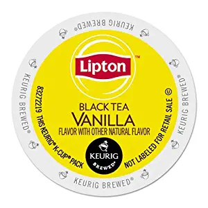 Lipton Vanilla Black Tea 48 K-Cups for Keurig Brewers