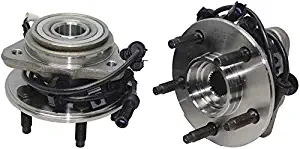 Detroit Axle - Brand New 4x4 Front Wheel Hub and Bearing Assembly w/Round ABS Wire 4x4 [5-LUG] for 1995-01 Ford Explorer 4x4 - [1997-2001 Mountaineer 4x4] - 01-09 Ranger 4x4-01-09 B4000 4x4