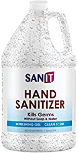 Anti-Microbial Germicidal Hand Gel: One Gallon ALC. Based Bulk (128 oz) 70% Isopropyl ALC. Refill Jug by Sanit