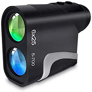 Golf Rangefinder – 6X Laser Rangefinder with 5 Modes & Switchable Measuring Unit, High Precision Flagpole Lock/ Ranging/ Speed/ Fog/ Scan Mode for Golfing, 700 Yard Laser Range Finder