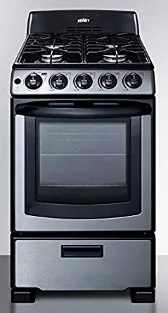 Summit PRO201SS 20 Inch Gas Freestanding Range in Stainless Steel