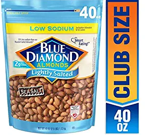 Blue Diamond Almonds Low Sodium Lightly Salted, 40 oz