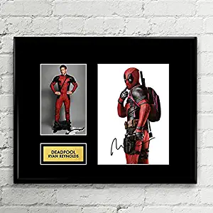 Ryan Reynolds Deadpool Signed Autographed Photo Mat Custom Framed 11 x 14 Replica Reprint Rp