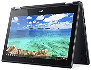 Acer R11 Convertible 2-in-1 Chromebook 11.6in IPS HD Touchscreen Intel N3150 Quad-core Up to 2.0GHz 4GB RAM 16GB SSD, Webcam, Bluetooth, Chrome OS Black (Renewed)