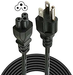 iMBAPrice 3-Slot Mickey Mouse Power Cord - 10 Ft. Long Ac Laptop Power Cable for Acer/Asus/Compaq/Dell/Gateway/HP/IBM/Lenovo/MSI/Sony/Toshiba Notebook Computer