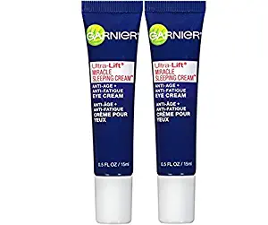 Garnier Ultra-Lift Miracle Sleeping Cream Anti-Age + Anti-Fatigue Eye Cream 0.50 oz (2 - Pack)
