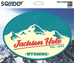 Squiddy Jackson Hole Wyoming - Vinyl Sticker Decal for Phone, Laptop, Water Bottle (3