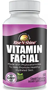 Vitamin Facial Phytoceramides Skin Supplement with Phytoceramides for Women and Men Plus Skin Vitamin C, Wheat Germ Oil, Alpha Lipoic Acid and More for Healthy, Hydrated, Younger Skin 60 Count