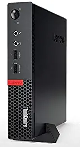 Lenovo ThinkCentre M910q Tiny Desktop (Black) - Intel Quad-Core i7-6700T 2.90GHz - 16GB RAM - 256GB SSD - Win 10 Pro (Renewed)