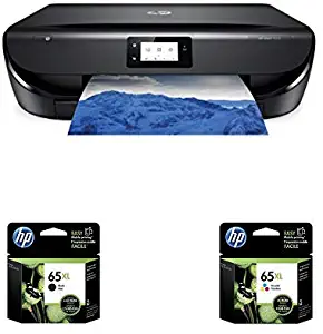 Hp Envy 5055 Wireless All-In-One Photo Printer, Hp Instant Ink & Amazon Dash Replenishment Ready (M2U85A) With Xl High Yield Ink Cartridges Bundle