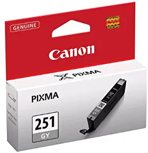 Canon CLI-251 Gray Ink, Compatible to MG6320, MG7120, iP8720, MG7520
