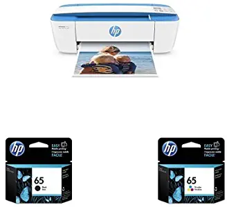 HP DeskJet 3755 Compact All-in-One Photo Printer with Standard Ink Bundle