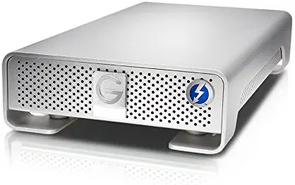 G-Technology 10TB G-DRIVE with Thunderbolt and USB 3.0 Desktop External Hard Drive, Silver - 0G05024