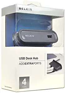 Belkin F4U016 4-Port Desktop USB Hub with Power Supply