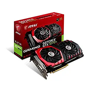 MSI Gaming GeForce GTX 1070 Ti 8GB GDRR5 256-bit HDCP Support DirectX 12 SLI Twin Frozr Heat Pipes Dual TORX 2.0 Fan VR Ready Graphics Card (GTX 1070 TI Gaming 8G)