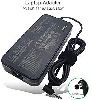 Original Laptop Ac Power Adapter Compatible for Asus 19V 6.32A 120W PA-1121-28 for Asus N750 N500 G50 N53S N55 All-in-One Notebook Charger with Power Cord