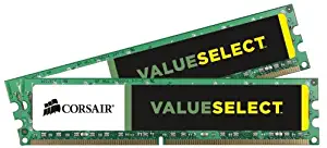 Corsair CMV8GX3M2A1333C9 ValueSelect 8GB (2x4GB) DDR3-1333 (PC3-10666) 1.5V Desktop Memory