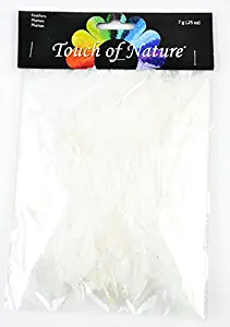 Touch of Nature 38051 Fluffy Feathers, 7 grams, White