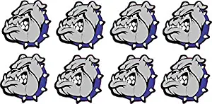 StickerTalk Bulldog Mascot Vinyl Stickers, 1 inch by 1 inch