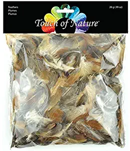 Touch of Nature 39917 Feather Value Pack Natural Mix for Arts and Craft, 28gm