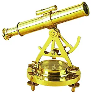 Deco 79 28147 Brass Telescope Compass Feel The Distant Objects Nearer