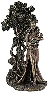 wu Danu Irish Triple Goddess of The Tuatha De Danann Bronze Finish Statue