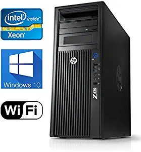 HP Z420 Workstation, Quad Core Xeon CPU upto 3.8GHz CPU, 16GB DDR3 RAM, New 240GB SSD & New 1TB HDD, Windows 10 Pro, USB 3.0, Nvidia Quadro 2000 1GB Video Card, WiFi (Renewed)