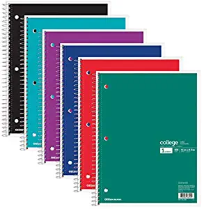 Office Depot Brand Wirebound Notebook, 3 Hole-Punched, 8 1/2