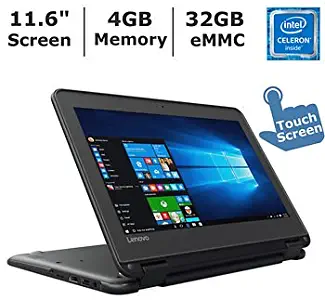 2017 Lenovo N23 11.6-inch Touchscreen 2-in-1 Business Laptop, Intel Celeron N3060, 4GB Memory, 32GB eMMC, Windows 10 Professional