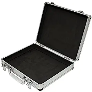 SRA Cases EN-AC-FG-A036 Silver Aluminum Hard Case, 11 x 8.8 x 2.5 Inches