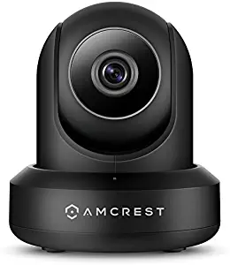 Amcrest ProHD 1080P POE (Power Over Ethernet) IP Camera with Pan/Tilt, Two-Way Audio, Optional Cloud Recording, Full HD (1920TVL) @ 30FPS, Wide 90° Viewing Angle and Night Vision IP2M-841EB (Black)