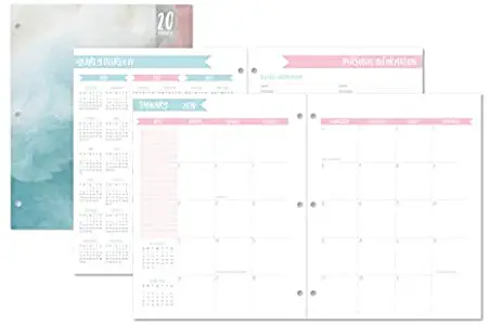 Office Depot Brand Monthly Planner, 8-1/4" x 10-1/4", Cotton Candy, January to December 2020