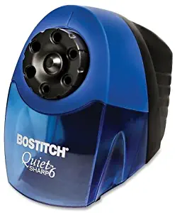 Stanley Bostitch - Quiet Sharp 6 Commercial Desktop Electric Pencil Sharpener, Blue