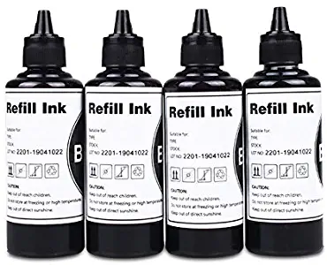 Black Dye Refill Ink Kit for T079120 79 Artisan 1430 1500w 730 837 835 810 800 725 710 700 600 50 PHOTO1410 1400 RX680 RX595 RX580 R380 R280 R260 R200 R220 R300, for Refillable Cartridges or CISS