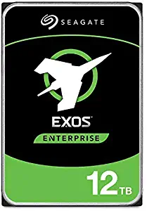 Seagate Exos 12TB Internal Hard Drive Enterprise HDD – 3.5 Inch 6Gb/s 128MB Cache for Enterprise, Data Center – Frustration Free Packaging (ST12000NM0007)