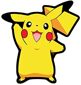 Pikachu Bumper Sticker pokeman 4.5" X 4.5"