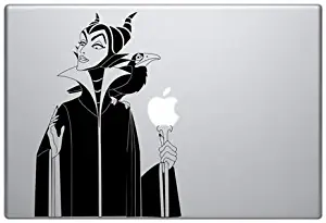 Maleficent Witch Vinyl Decal Sticker Skin for MacBook Laptop in black