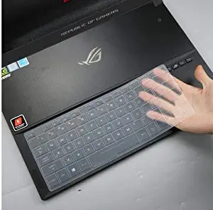 CaseBuy Keyboard Cover Compatible ASUS ROG Zephyrus S Gaming Laptop, 15.6" ASUS ROG GX501GI-XS74 GX531GS-AH76 / 17.3 inch ASUS ROG GX701 Gaming Laptop, Clear