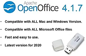 Apache Open Office 2020 for Windows & Mac OS X. 16GB USB