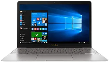 ASUS ZenBook 3 UX390UA 12.5" Ultraportable Laptop Intel Core i5-7200U KabyLake 8GB RAM 256GB SSD with Fingerprint Sensor and Harman Karson Audio, Silver Gray