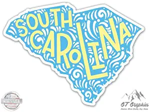 South Carolina Shape Cute Letters Native Local - 3