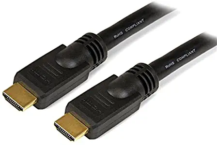 StarTech.com 25 ft High Speed HDMI Cable – Ultra HD 4k x 2k HDMI Cable – HDMI to HDMI M/M - 25ft HDMI 1.4 Cable - Audio/Video Gold-Plated (HDMM25)