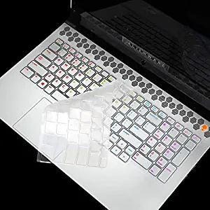 Lapogy 17.3 Inch Gaming Laptop Keyboard Cover Skin for Dell Alienware M17 R2 2019/M17 R3 2020,Alienware M17 R2 Gaming Notebook Accessories, Ultra Thin TPU for Dell Alienware M17 with Numeric Keypad